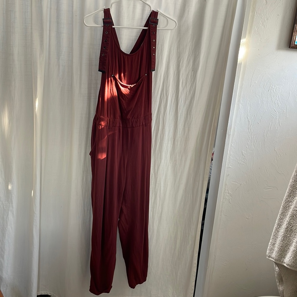 Free People relaxed adjustable overalls jumpsuit